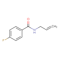 Chemical structure of 4-fluoro-N-(prop-2-en-1-yl)benzamide - CSSB00000160282