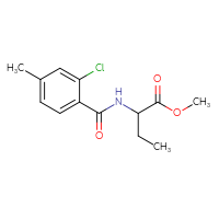 Chemical structure of methyl 2-[(2-chloro-4-methylphenyl)formamido]butanoate - CSSB00009081518