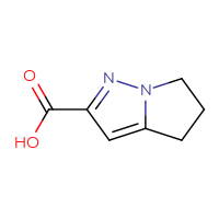 Chemical structure of 4H,5H,6H-pyrrolo[1,2-b]pyrazole-2-carboxylic acid - CSSB00009842248