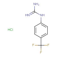 Chemical structure of N-[4-(trifluoromethyl)phenyl]guanidine hydrochloride - CSSB00102946620