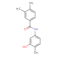 Chemical structure of N-(3-hydroxy-4-methylphenyl)-3,4-dimethylbenzamide - CSSB00030068021