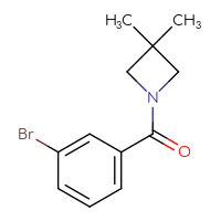 Chemical structure of 1-(3-bromobenzoyl)-3,3-dimethylazetidine - CSSB00016017016