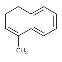 Chemical structure of 4-methyl-1,2-dihydronaphthalene - CSSB00000075587