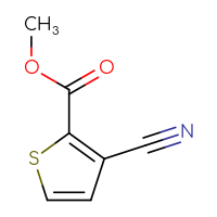 Chemical structure of methyl 3-cyanothiophene-2-carboxylate - CSSB00000057499