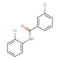 Chemical structure of 3-chloro-N-(2-chlorophenyl)benzamide - CSSB00102606122