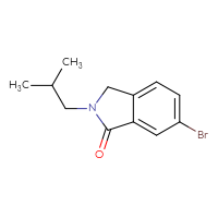 Chemical structure of 6-bromo-2-(2-methylpropyl)-2,3-dihydro-1H-isoindol-1-one - CSSB00010783633
