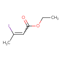Chemical structure of ethyl 3-iodobut-2-enoate - CSSB00015320819