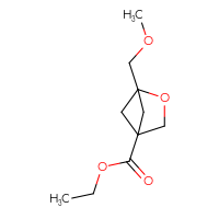 Chemical structure of ethyl 1-(methoxymethyl)-2-oxabicyclo[2.1.1]hexane-4-carboxylate - CSSB00154791187
