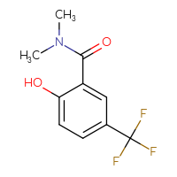 Chemical structure of 2-hydroxy-N,N-dimethyl-5-(trifluoromethyl)benzamide - CSSB00010083793