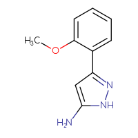 Chemical structure of 3-(2-methoxyphenyl)-1H-pyrazol-5-amine - CSSB00000747305