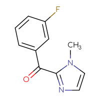 Chemical structure of 2-(3-fluorobenzoyl)-1-methyl-1H-imidazole - CSSB00000197761
