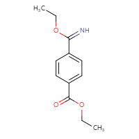 Chemical structure of ethyl 4-(ethoxymethanimidoyl)benzoate - CSSB00010206115