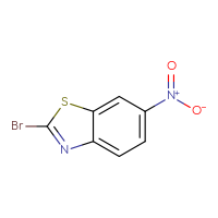 Chemical structure of 2-bromo-6-nitro-1,3-benzothiazole - CSSB00000751679