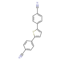 Chemical structure of 4-[5-(4-cyanophenyl)thiophen-2-yl]benzonitrile - CSSB06582222378