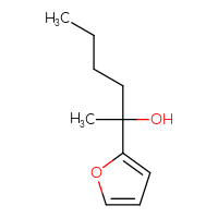 Chemical structure of 2-(furan-2-yl)hexan-2-ol - CSSB00000087913