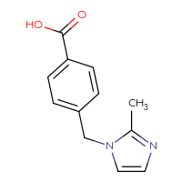 Chemical structure of 4-[(2-methyl-1H-imidazol-1-yl)methyl]benzoic acid - CSSB00011194797