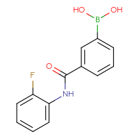 Chemical structure of {3-[(2-fluorophenyl)carbamoyl]phenyl}boronic acid - CSSB00015191473