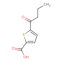 Chemical structure of 5-butanoylthiophene-2-carboxylic acid - CSSB00009912247