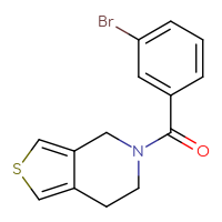 Chemical structure of 5-(3-bromobenzoyl)-4H,5H,6H,7H-thieno[3,4-c]pyridine - CSSB15007016200