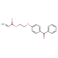 Chemical structure of 2-(4-benzoylphenoxy)ethyl prop-2-enoate - CSSB06633790017