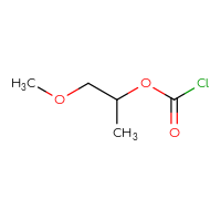Chemical structure of 1-methoxypropan-2-yl carbonochloridate - CSSB00012954961