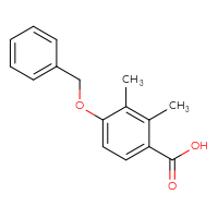 Chemical structure of 4-(benzyloxy)-2,3-dimethylbenzoic acid - CSSB00135144658