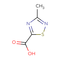 Chemical structure of 3-methyl-1,2,4-thiadiazole-5-carboxylic acid - CSSB00009889554