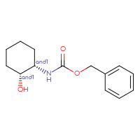 Chemical structure of rac-benzyl N-[(1R,2S)-2-hydroxycyclohexyl]carbamate - CSSB02125615640