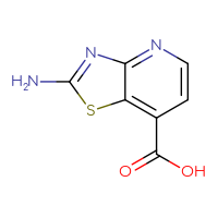 Chemical structure of 2-amino-[1,3]thiazolo[4,5-b]pyridine-7-carboxylic acid - CSSB17488363710