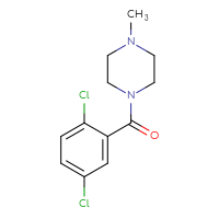 Chemical structure of 1-(2,5-dichlorobenzoyl)-4-methylpiperazine - CSSB00000384621