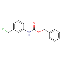 Chemical structure of benzyl N-[3-(chloromethyl)phenyl]carbamate - CSSB03496559216
