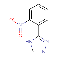 Chemical structure of 3-(2-nitrophenyl)-4H-1,2,4-triazole - CSSB00000073140