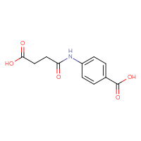 Chemical structure of 4-(3-carboxypropanamido)benzoic acid - CSSB00000260590
