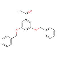 Chemical structure of 1-[3,5-bis(benzyloxy)phenyl]ethan-1-one - CSSB00000032415