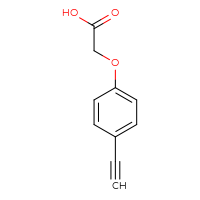Chemical structure of 2-(4-ethynylphenoxy)acetic acid - CSSB00009909448