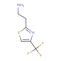 Chemical structure of 2-[4-(trifluoromethyl)-1,3-thiazol-2-yl]ethan-1-amine - CSSB00000762201