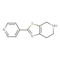 Chemical structure of 4-{4H,5H,6H,7H-[1,3]thiazolo[5,4-c]pyridin-2-yl}pyridine - CSSB00011698703