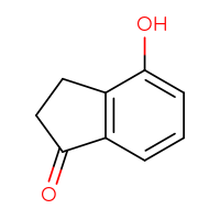 Chemical structure of 4-hydroxy-2,3-dihydro-1H-inden-1-one - CSSB00000240044