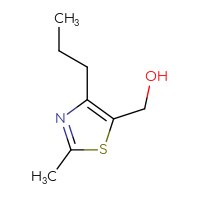 Chemical structure of (2-methyl-4-propyl-1,3-thiazol-5-yl)methanol - CSSB00020614992