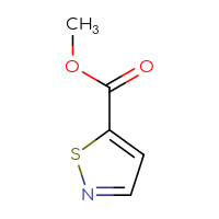 Chemical structure of methyl 1,2-thiazole-5-carboxylate - CSSB00000068773