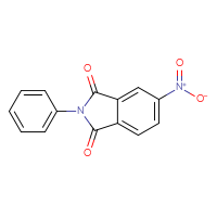 Chemical structure of 5-nitro-2-phenyl-2,3-dihydro-1H-isoindole-1,3-dione - CSSB00015338682