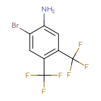 Chemical structure of 2-bromo-4,5-bis(trifluoromethyl)aniline - CSSB00009814376