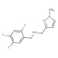 Chemical structure of [(1-methyl-1H-pyrazol-3-yl)methyl][(2,4,5-trifluorophenyl)methyl]amine - CSSB00001855379