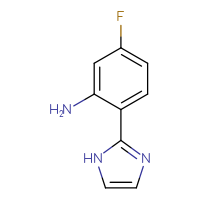 Chemical structure of 5-fluoro-2-(1H-imidazol-2-yl)aniline - CSSB00013352147