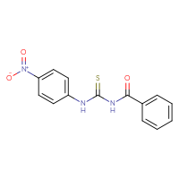 Chemical structure of 1-benzoyl-3-(4-nitrophenyl)thiourea - CSSB00025731416