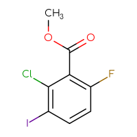 Chemical structure of methyl 2-chloro-6-fluoro-3-iodobenzoate - CSSB00021481427
