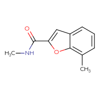 Chemical structure of N,7-dimethyl-1-benzofuran-2-carboxamide - CSSB00000057194
