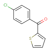 Chemical structure of (4-chlorophenyl)(thiophen-2-yl)methanone - CSSB00011267924