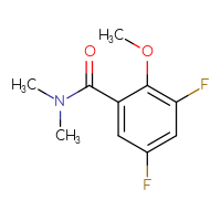 Chemical structure of 3,5-difluoro-2-methoxy-N,N-dimethylbenzamide - CSSB06982863725