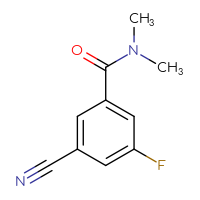 Chemical structure of 3-cyano-5-fluoro-N,N-dimethylbenzamide - CSSB00028511889